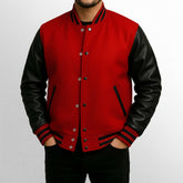 Red Varsity Jacket For Unisex
