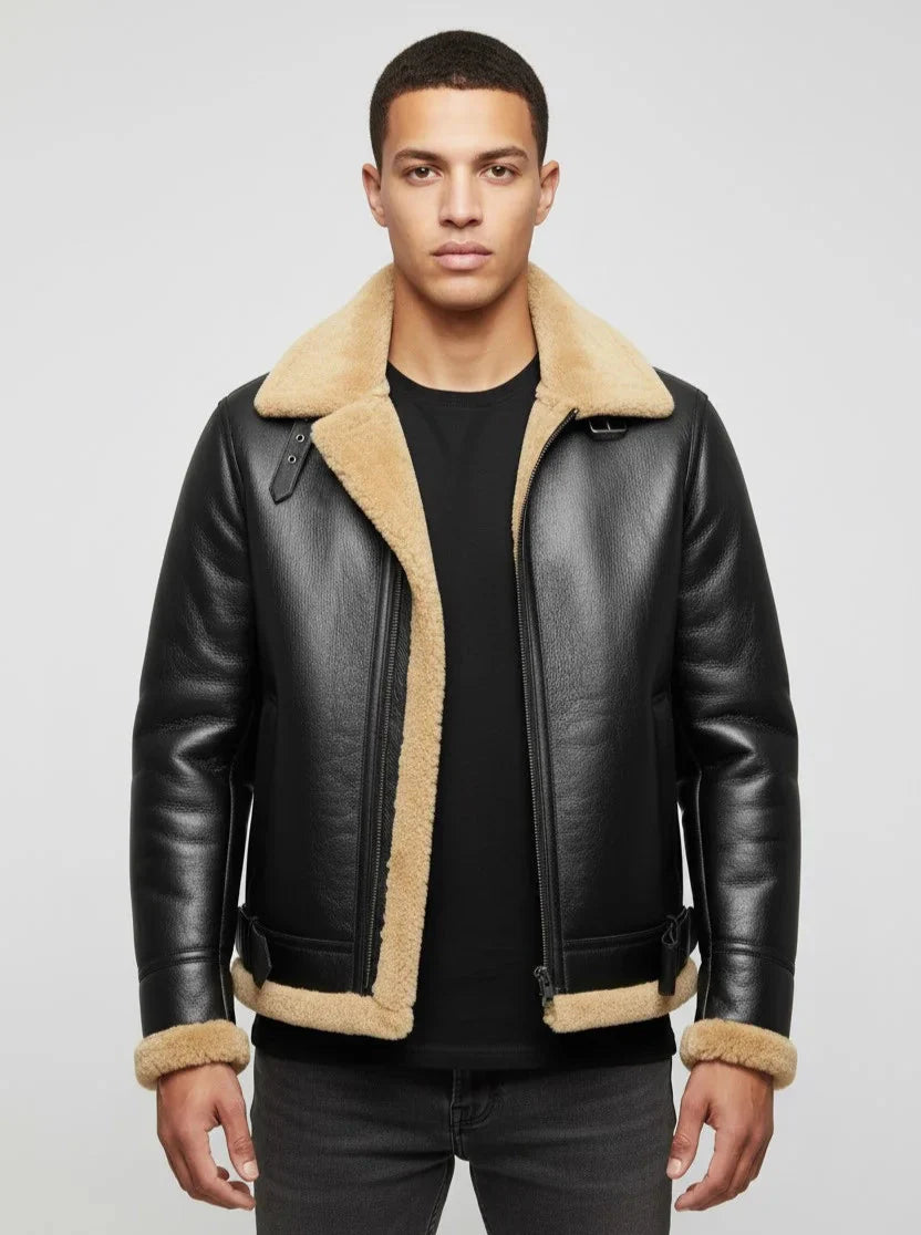 Fur Shearling Sheepskin Leather Jacket