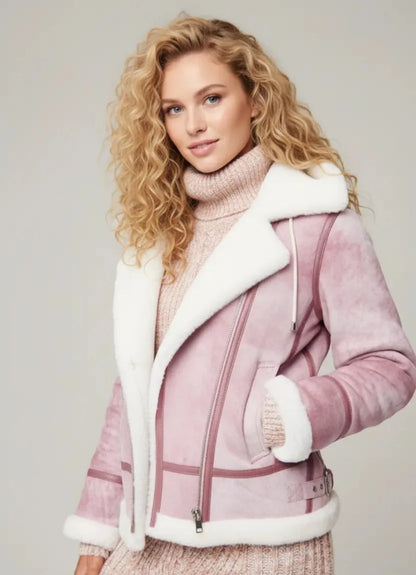 Women's Special Bomber Fur & Shearling Jacket