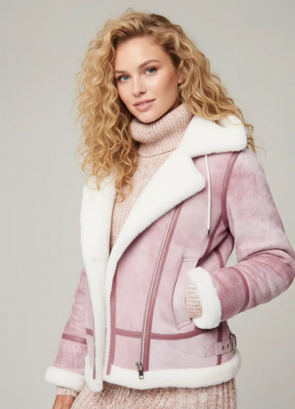 Women's Special Bomber Fur & Shearling Jacket