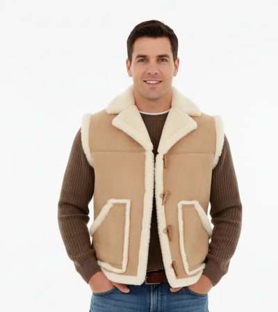 Shearling Mountain Collar Vest