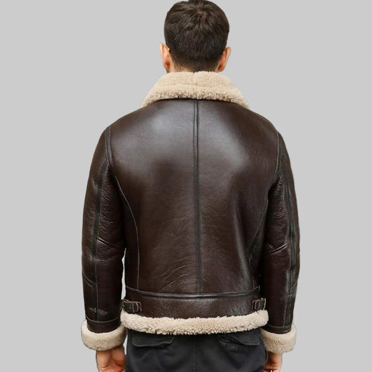 Authentic Brown Shearling Jacket