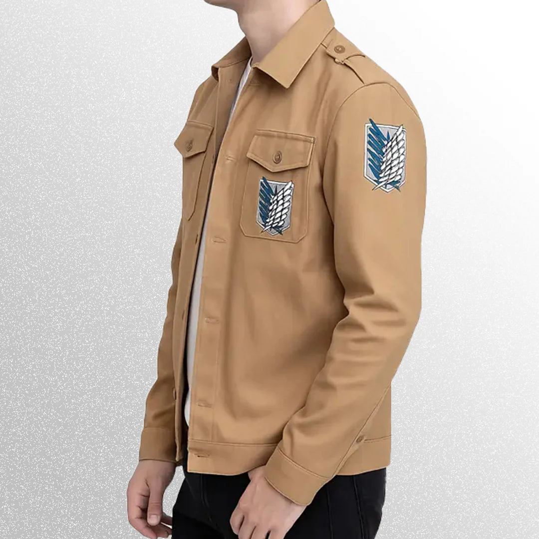 Attack on Titan Shingeki No Kyojin Brown Jacket
