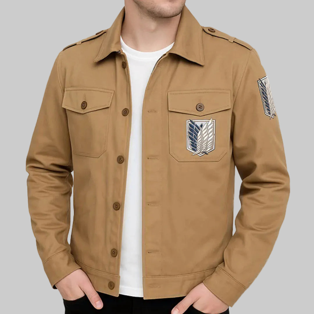 Attack on Titan Shingeki No Kyojin Brown Jacket