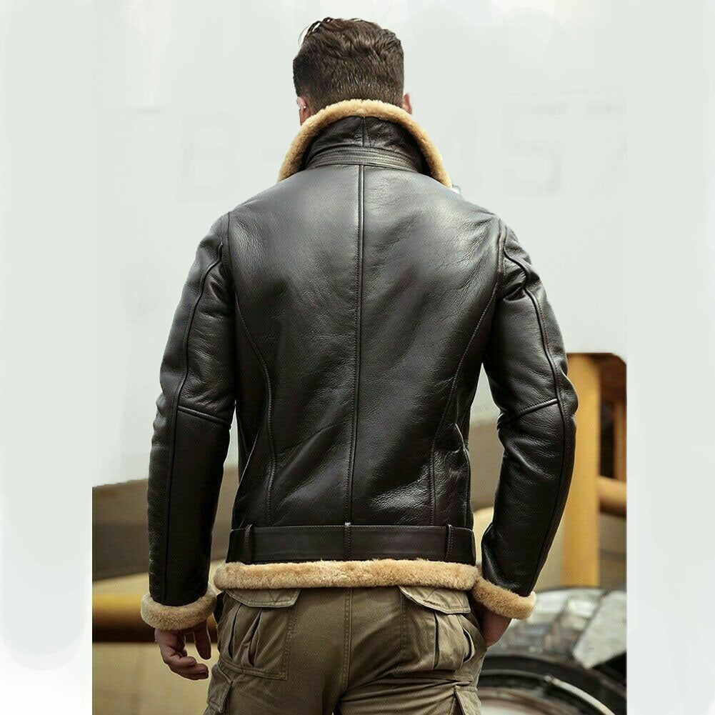 Fur Shearling Sheepskin Leather Jacket