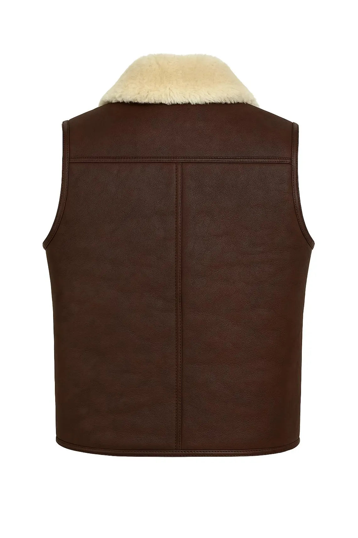 Genuine Sheepskin Shearling Vest Jacket