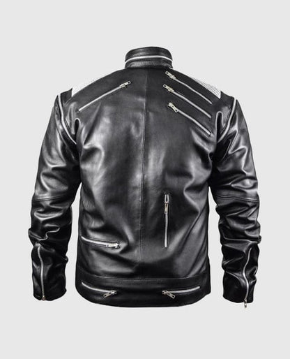 Michael Jackson "Beat It" Black Leather Jacket