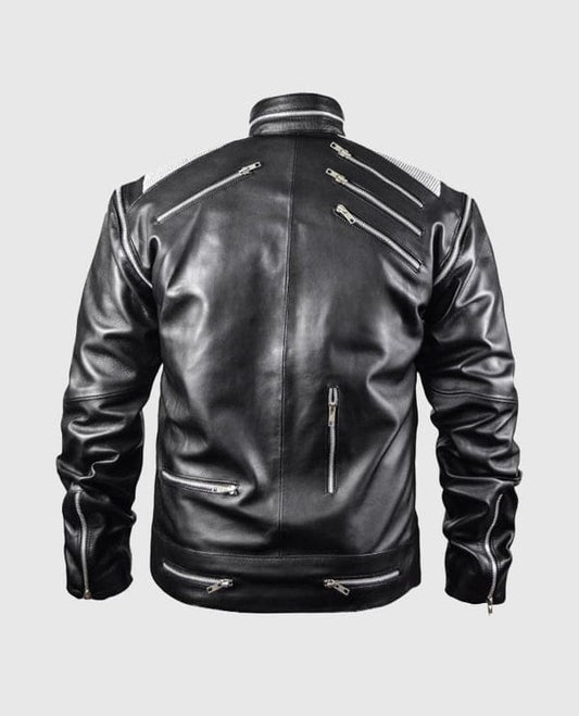 Michael Jackson "Beat It" Black Leather Jacket