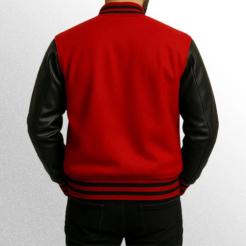 Red Varsity Jacket For Unisex