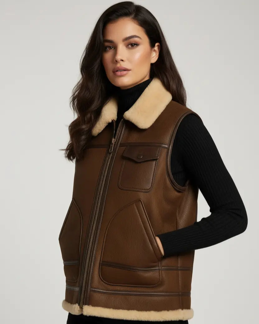 Unisex Shearling Vest – Warmth Meets Style!