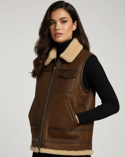 Unisex Shearling Vest – Warmth Meets Style!