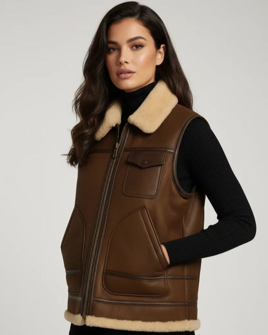 Unisex Shearling Vest – Warmth Meets Style!